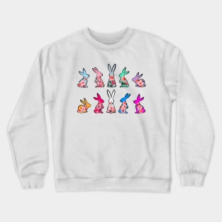 Floral Easter Bunnys Crewneck Sweatshirt